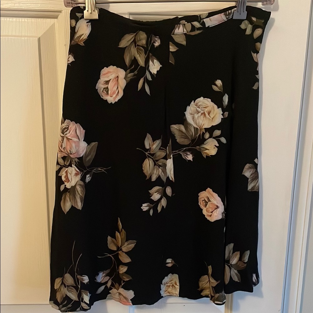 Express Black A-Line Skirt